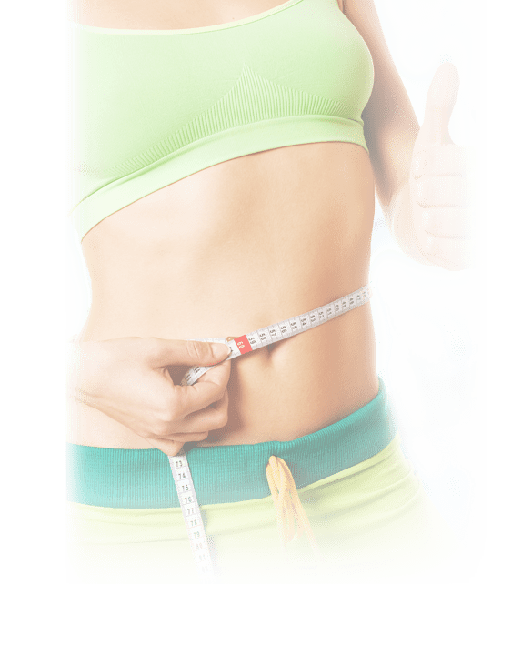 Maasband um den Frauen-Bauch